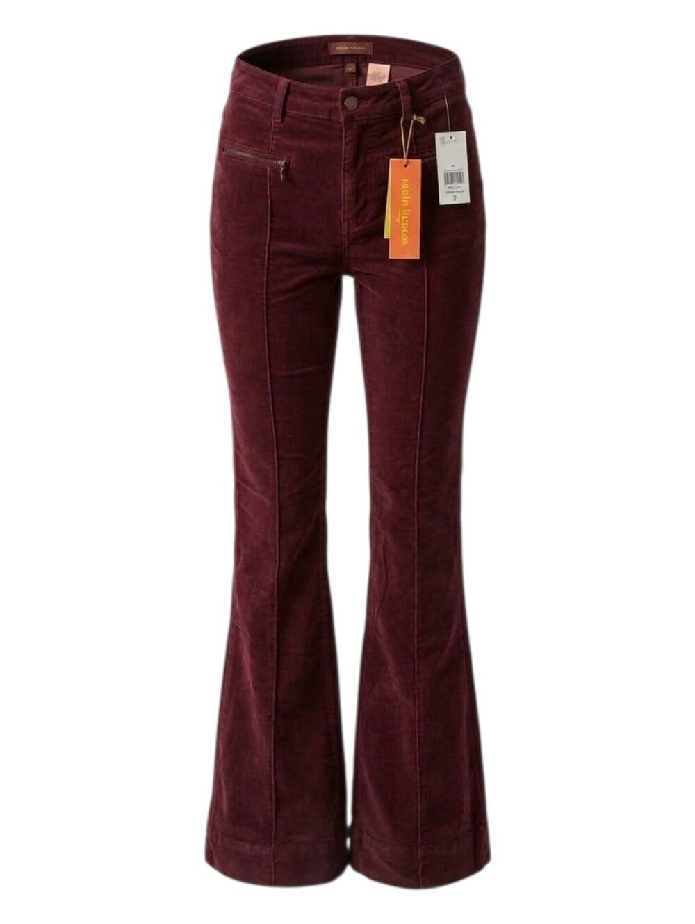 Dittos Women's Corduroy Slim Jeans in Burgundy - Size 27